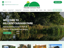 Tablet Screenshot of hillsidecaravanpark.co.uk